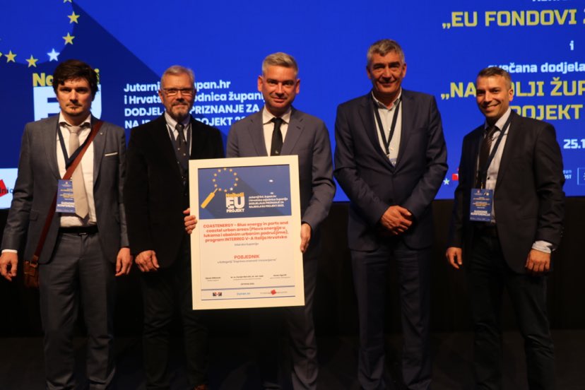 Županijski projekt COASTENERGY najbolji EU projekt u Hrvatskoj po doprinosu znanosti i inovacijama